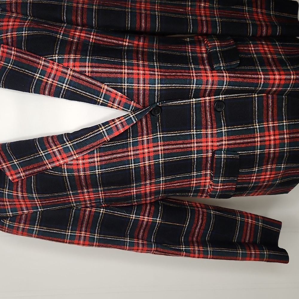 Pendleton Vintage Traditional Plaid Virgin Wool Old English Button Down Blazer